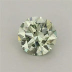 0.74ct Round Lab Grown Diamond (Colour Fancy Vivid Green, Clarity VS1, Cut EX, IGI Certified)