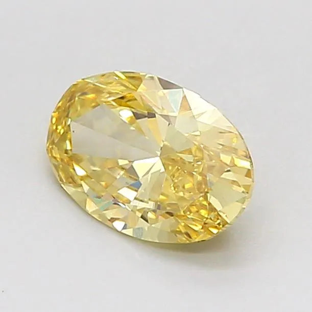 0.81ct Oval Lab Grown Diamond (Colour Fancy Intense Yellow, Clarity VS1, IGI Certified)