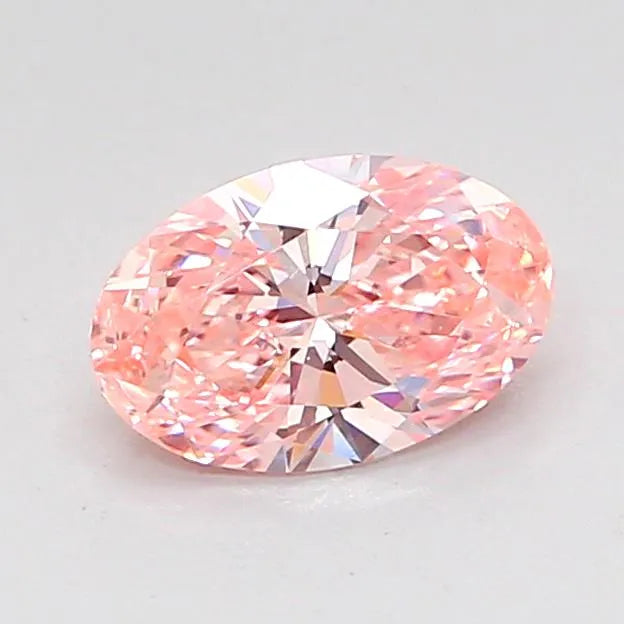 0.82ct Oval Lab Grown Diamond (Colour Fancy Vivid Pink, Clarity VS1, IGI Certified)