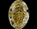 0.82ct Oval Natural Diamond (Colour Fancy Brownish Yellow, Clarity VVS2, GIA Certified)