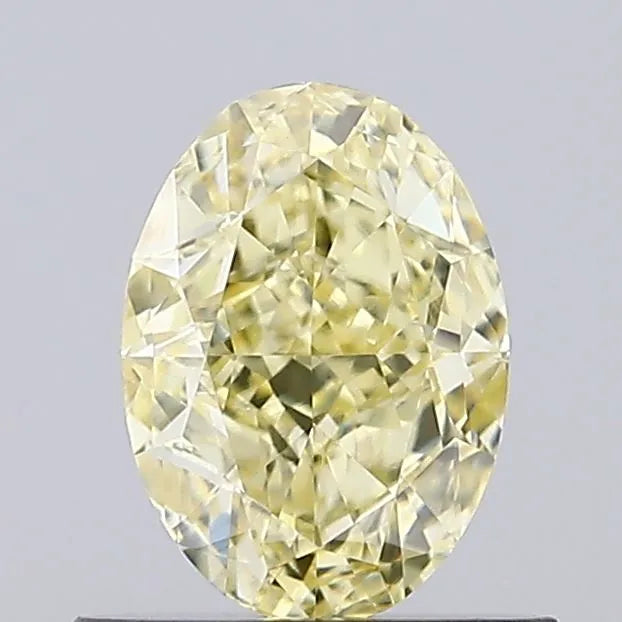 0.84ct Oval Lab Grown Diamond (Colour Fancy Intense Yellow, Clarity VS1, Cut GD, IGI Certified)