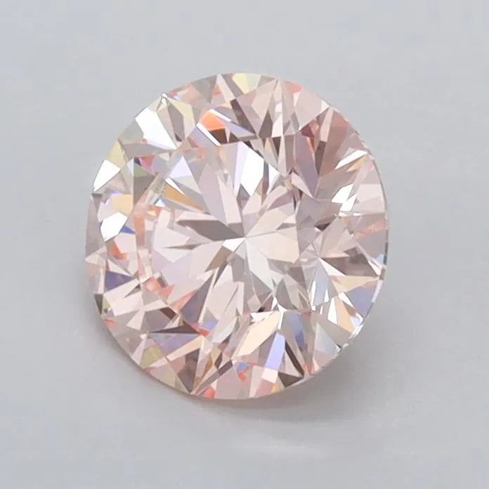 0.96ct Round Lab Grown Diamond (Colour Fancy Intense Pink, Clarity VVS2, Cut ID, IGI Certified)