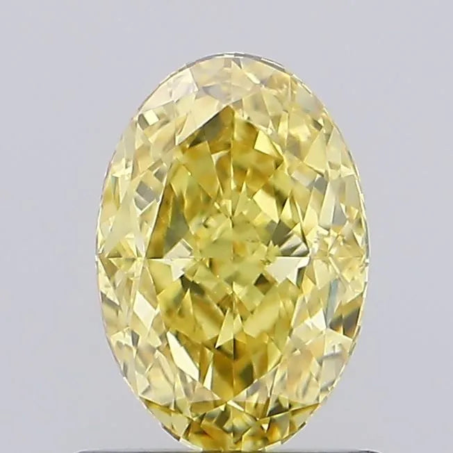 1.00ct Oval Lab Grown Diamond (Colour Fancy Intense Yellow, Clarity VS2, IGI Certified)
