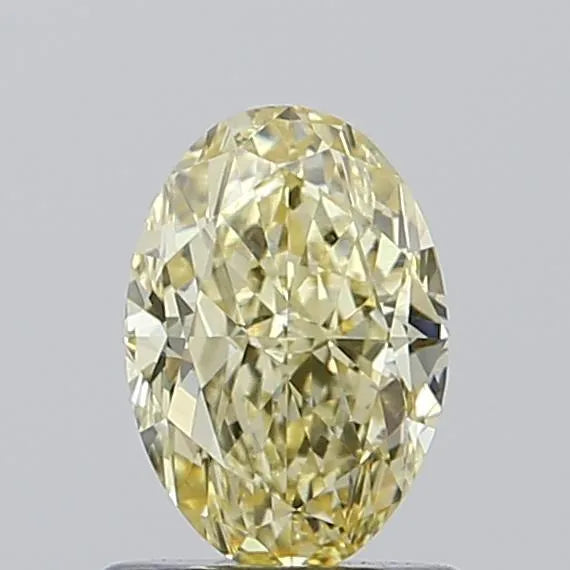 1.00ct Oval Lab Grown Diamond (Colour Fancy Light Yellow, Clarity VS2, IGI Certified)
