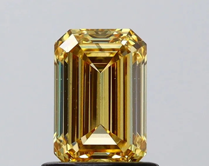 1.03ct Emerald Lab Grown Diamond (Colour Fancy Intense Yellow, Clarity VS2, IGI Certified)