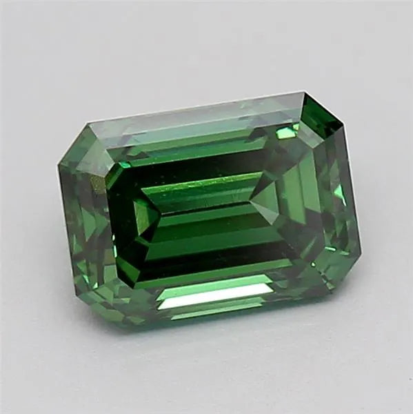 1.04ct Emerald Lab Grown Diamond (Colour Fancy Vivid Green, Clarity VVS2, IGI Certified)