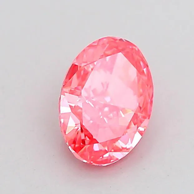 1.05ct Oval Lab Grown Diamond (Colour Fancy Vivid Pink, Clarity VVS2, IGI Certified)