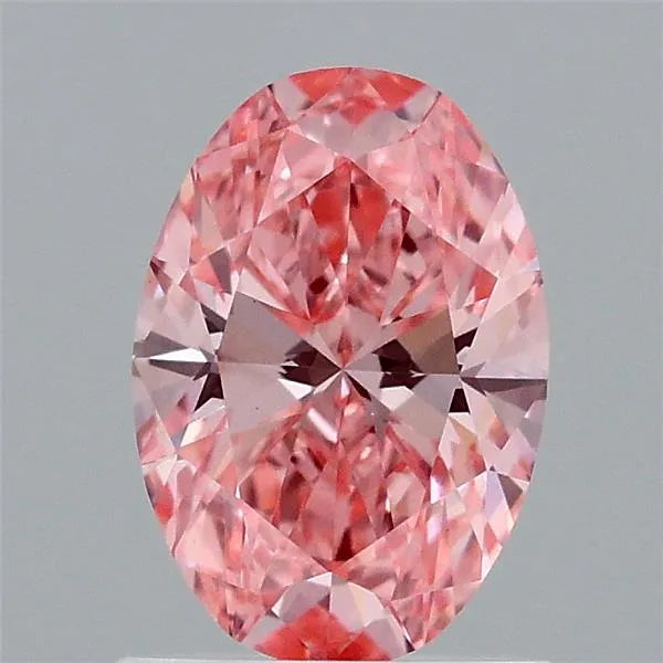1.06ct Oval Lab Grown Diamond (Colour Fancy Vivid Pink, Clarity VS1, IGI Certified)