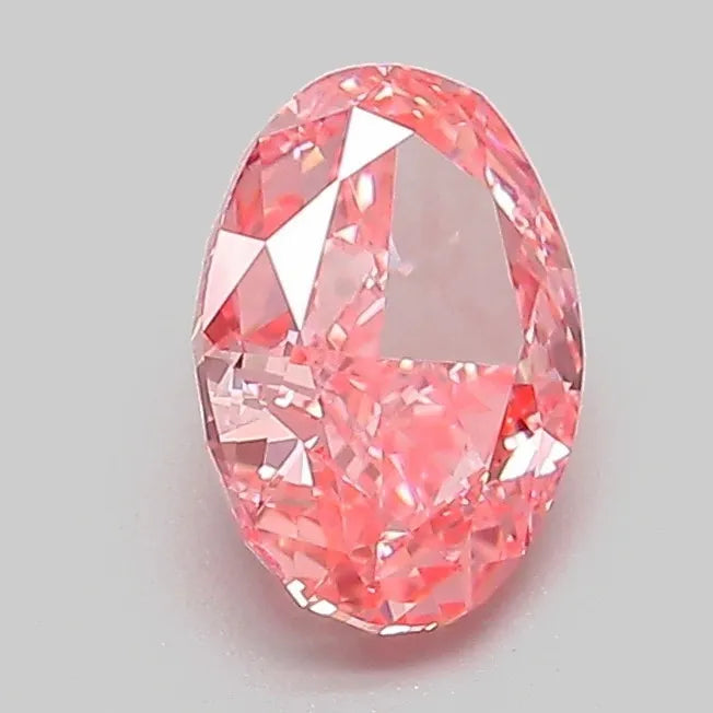 1.06ct Oval Lab Grown Diamond (Colour Fancy Vivid Pink, Clarity VVS1, IGI Certified)