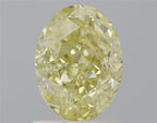 1.09ct Oval Natural Diamond (Colour Fancy Light Yellow, Clarity VS1, Cut VG, IGI Certified)