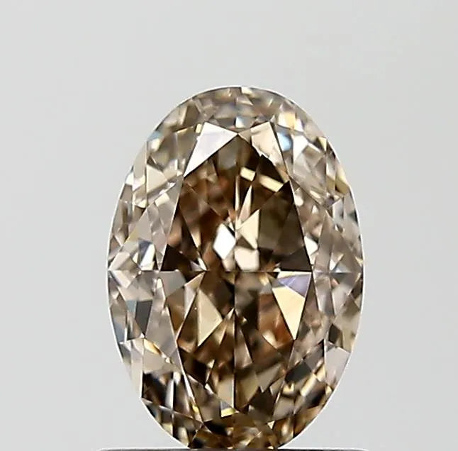 1.31ct Oval Natural Diamond (Colour Fancy Brown, Clarity VS1, GIA Certified)