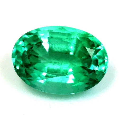 1.36ct Oval Natural Emerald (Colour Green, Clarity Eye Clean, Cut Faceted)