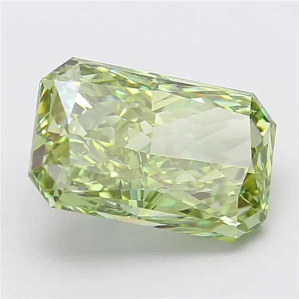 2.35ct Radiant Lab Grown Diamond (Colour Fancy Vivid Green, Clarity VVS2, IGI Certified)