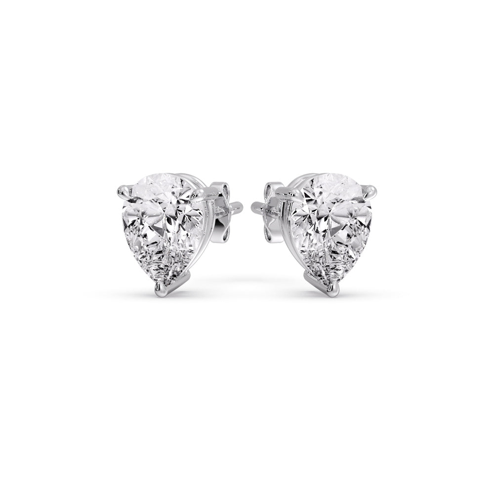 Diamond Pear Cut 3 Prong Earring