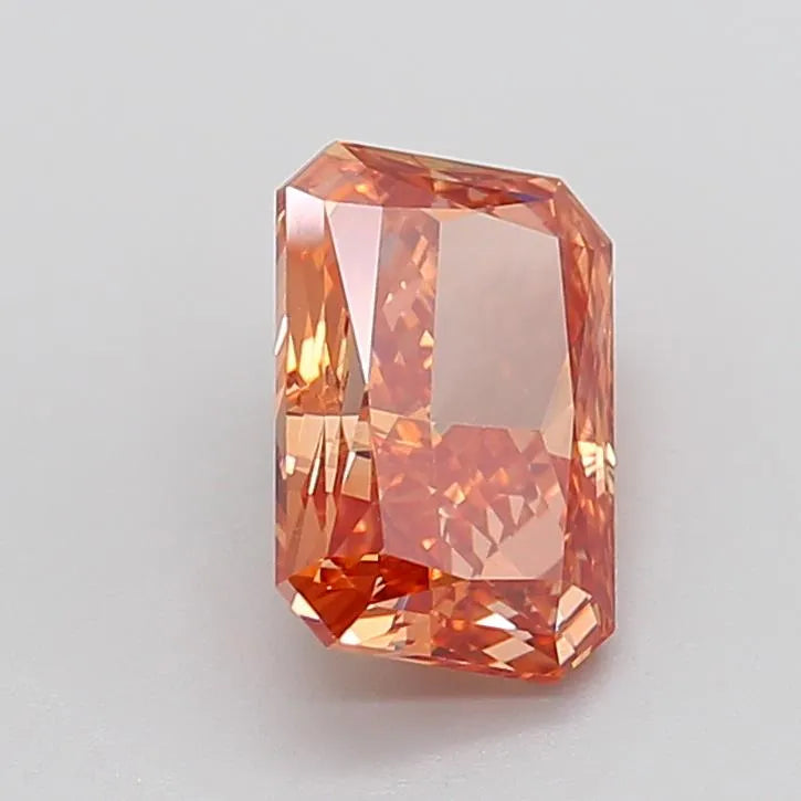 3.12ct Radiant Lab Grown Diamond (Colour Fancy Vivid Orangey Brown, Clarity VS1, IGI Certified)