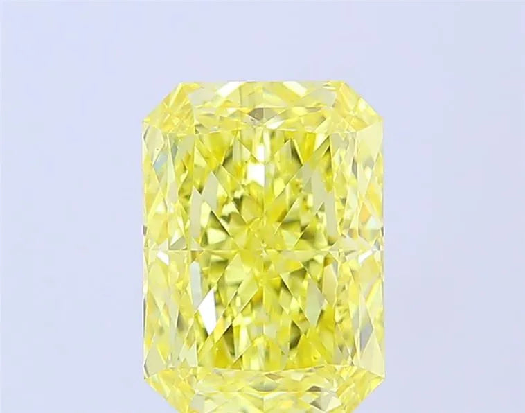 3.51ct Radiant Lab Grown Diamond (Colour Fancy Intense Yellow, Clarity VS2, IGI Certified)