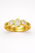 3 Stone Marquise with Double Band