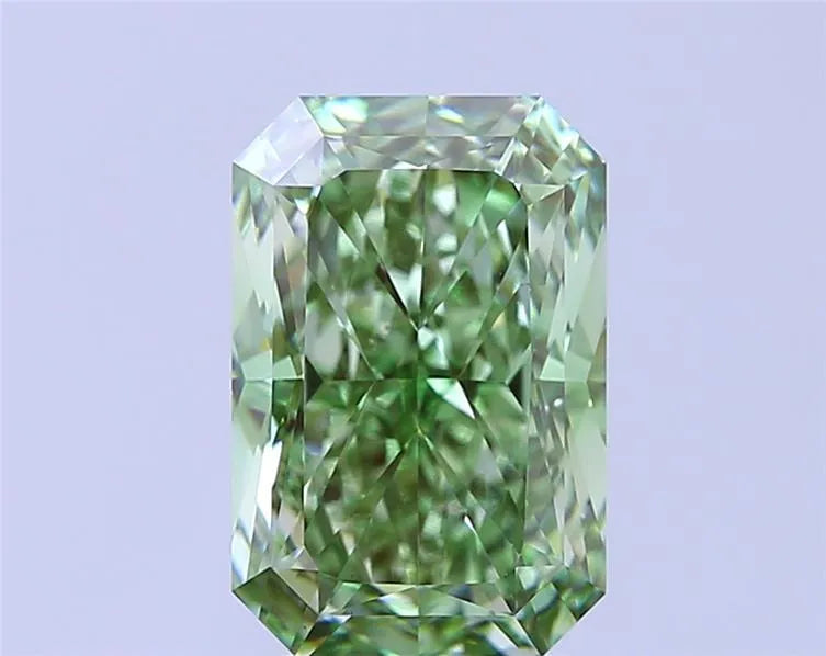 4.00ct Radiant Lab Grown Diamond (Colour Fancy Vivid Green, Clarity VS1, IGI Certified)