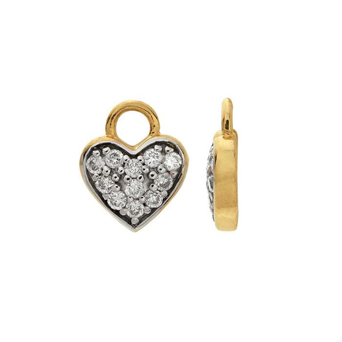 14k Yellow Gold Mini Diamond Charm's