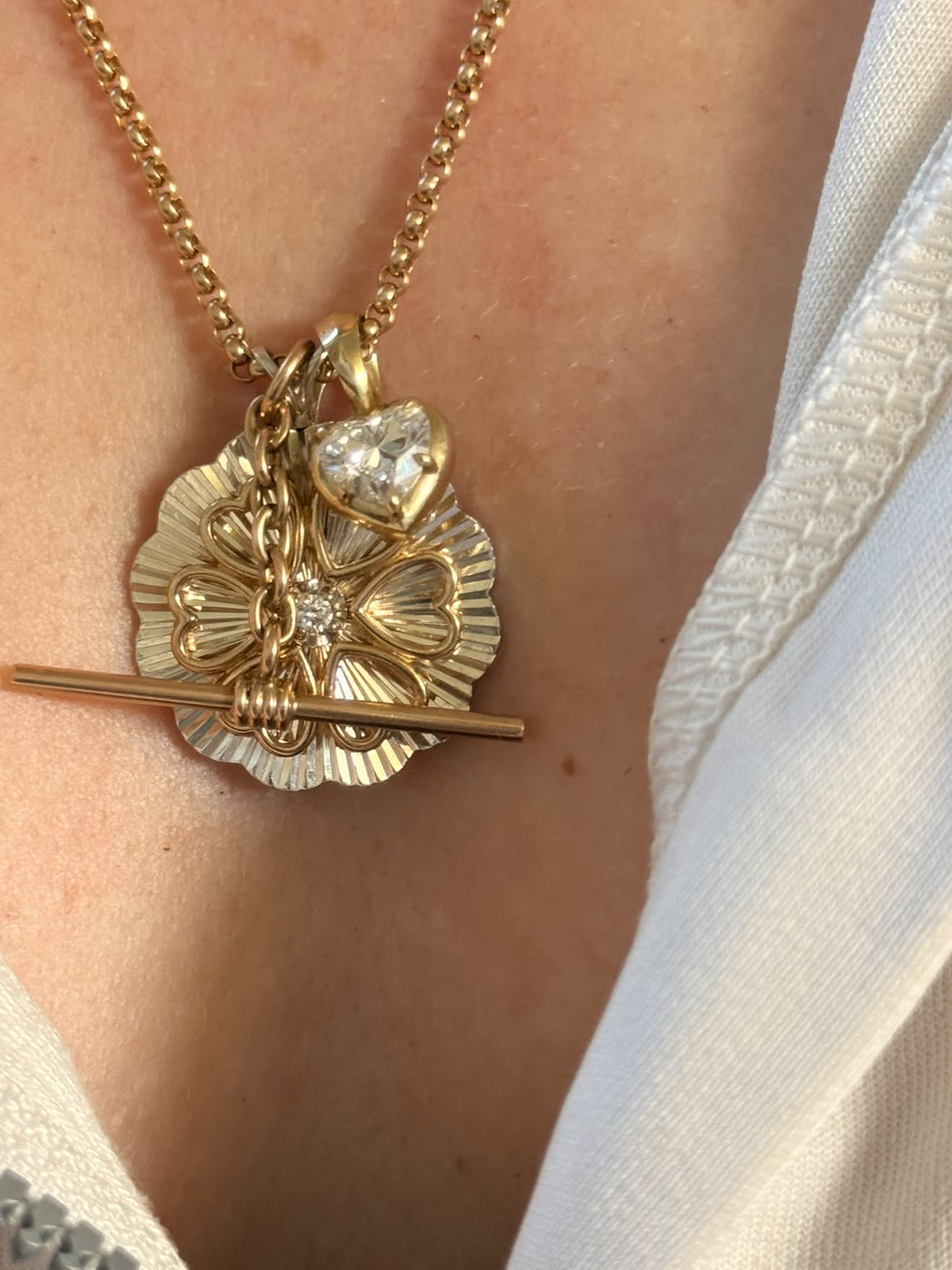 The Mini Lover Girl Pendant in Gold