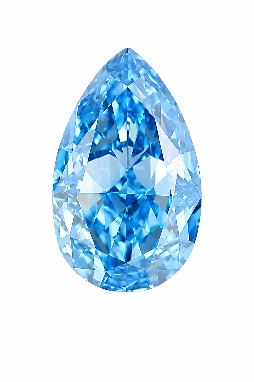 1.01 Fancy Blue Pear Lab Diamond