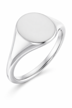 Monogram Letter Signet in Silver