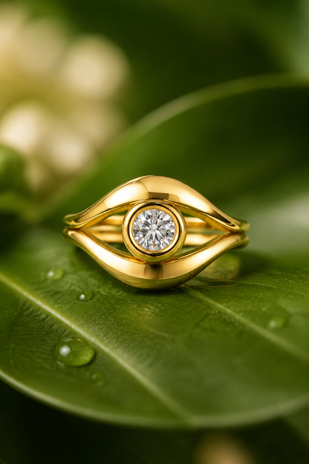 Eye of Crete Double Band Ring