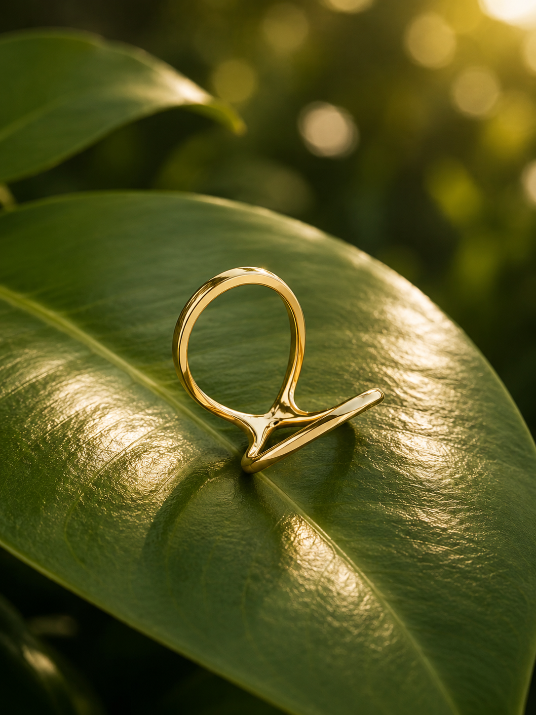 Dainty Double Band Ring in 14k Yellow Gold