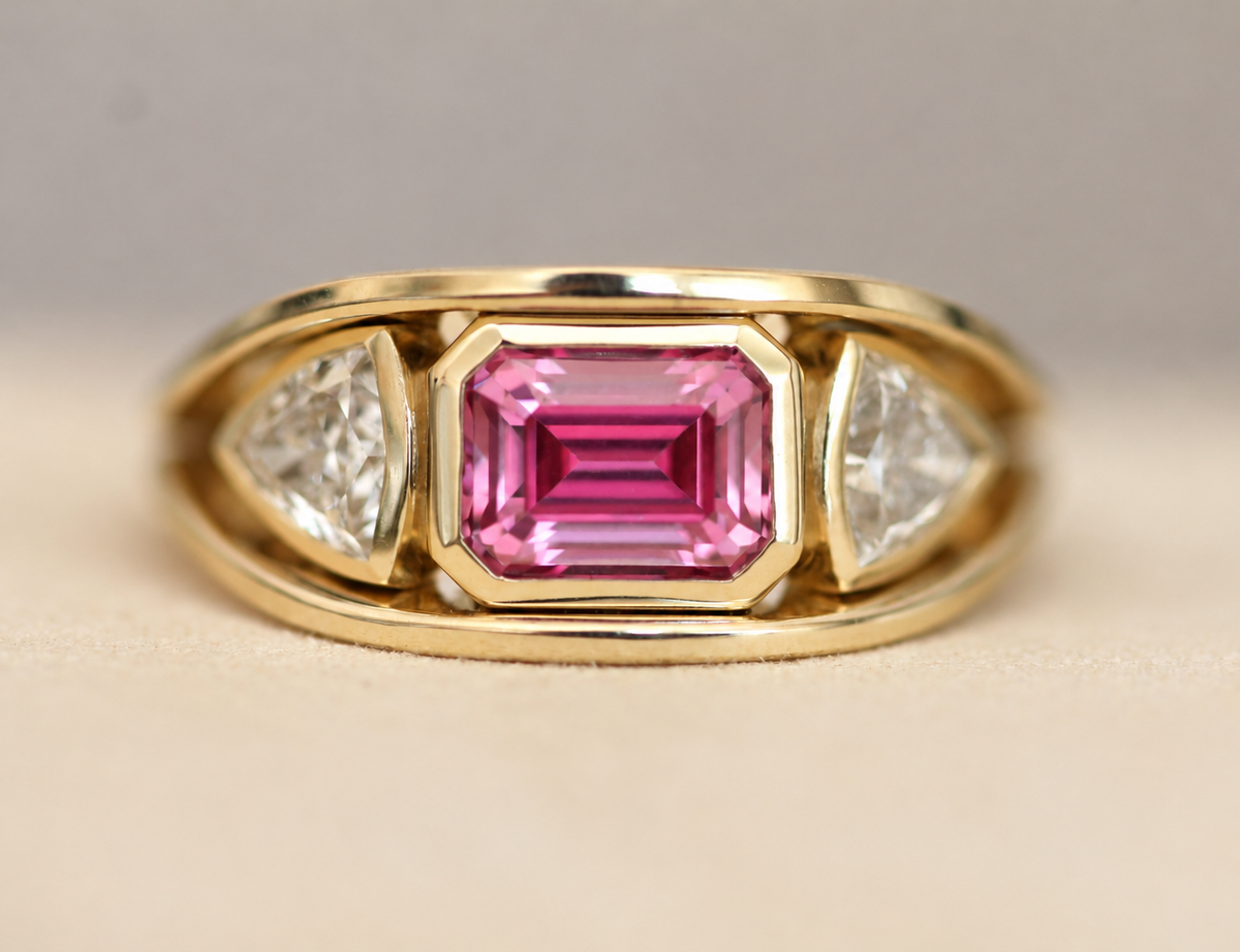 3 Stone Double Band
