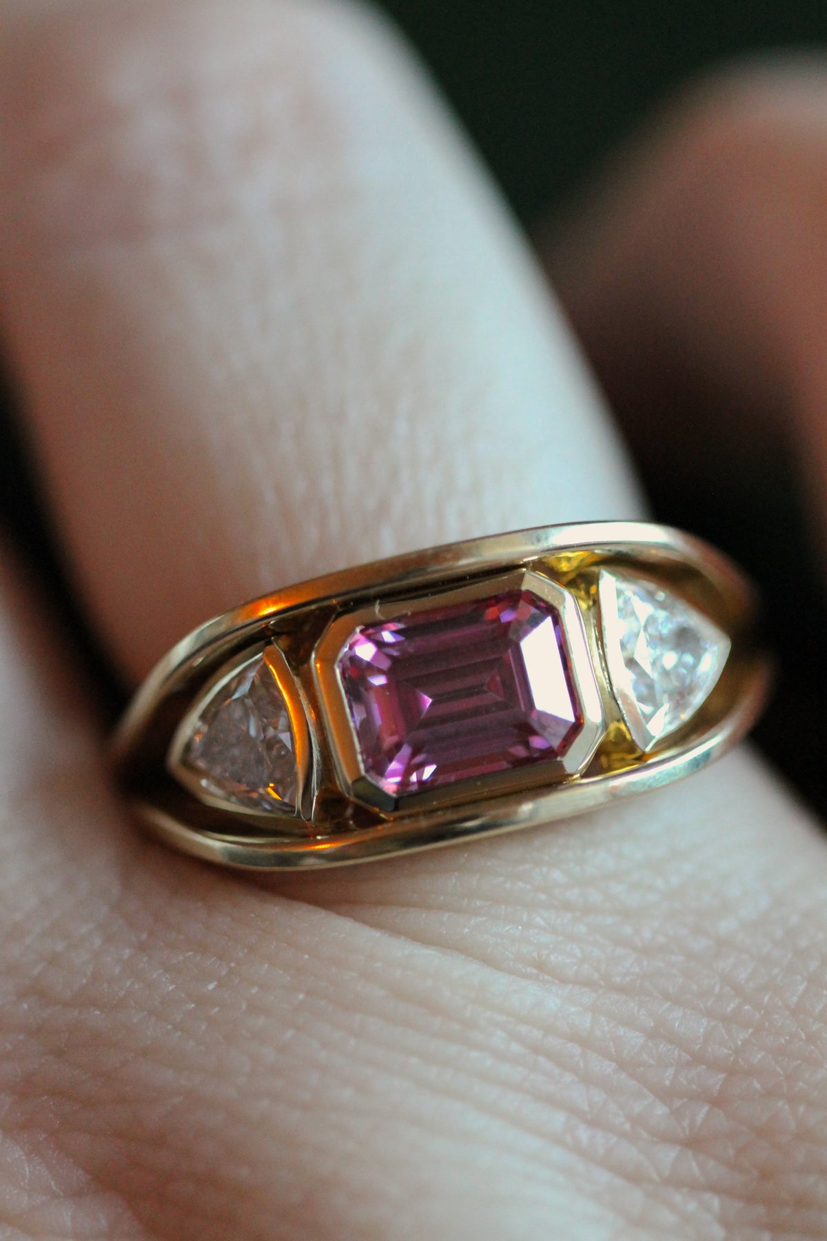 3 Stone Double Band