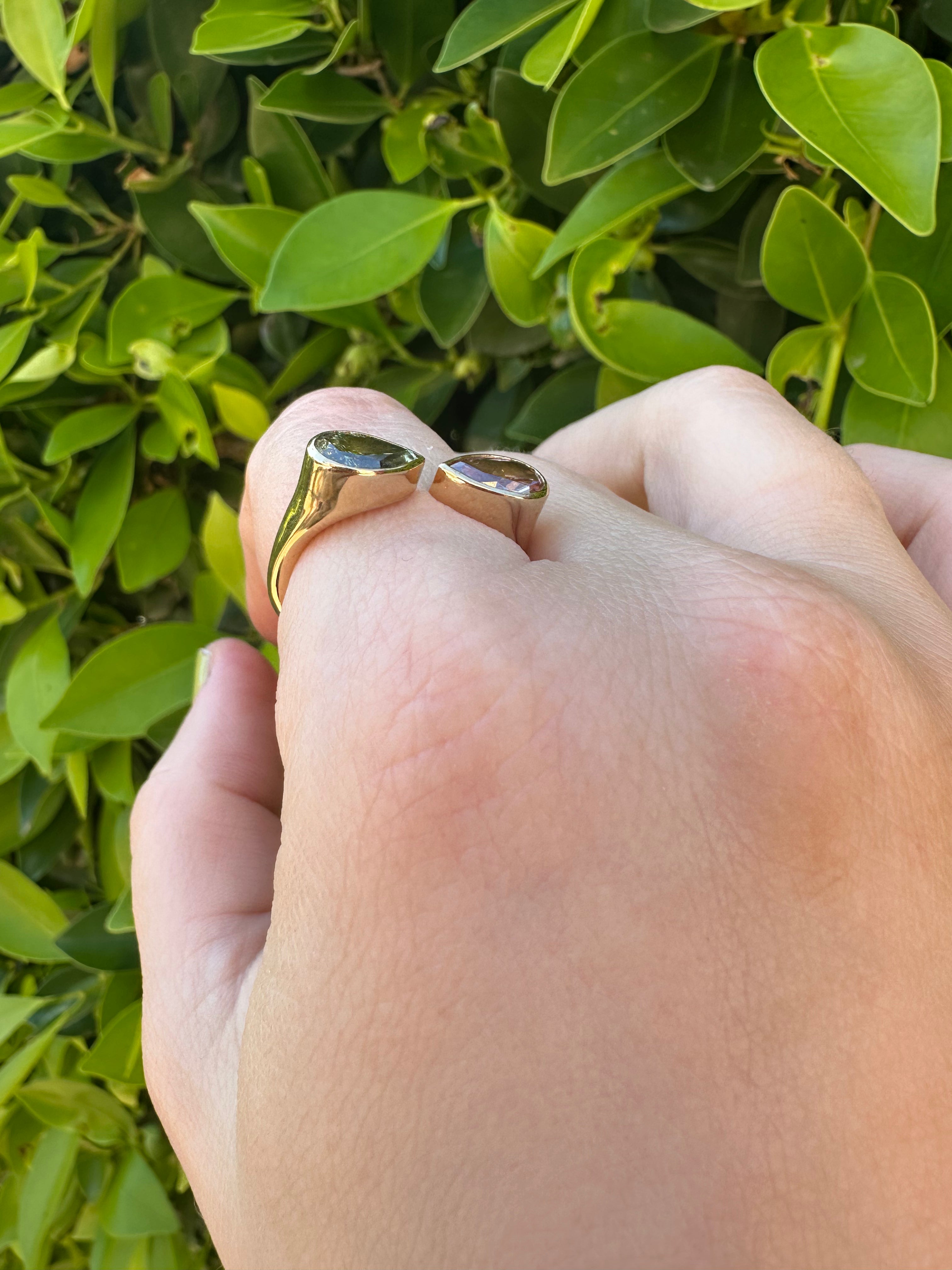 The Icon Ring™ with Colored Lab Diamonds in 14K Gold-Plated Brass - 2 CTTW