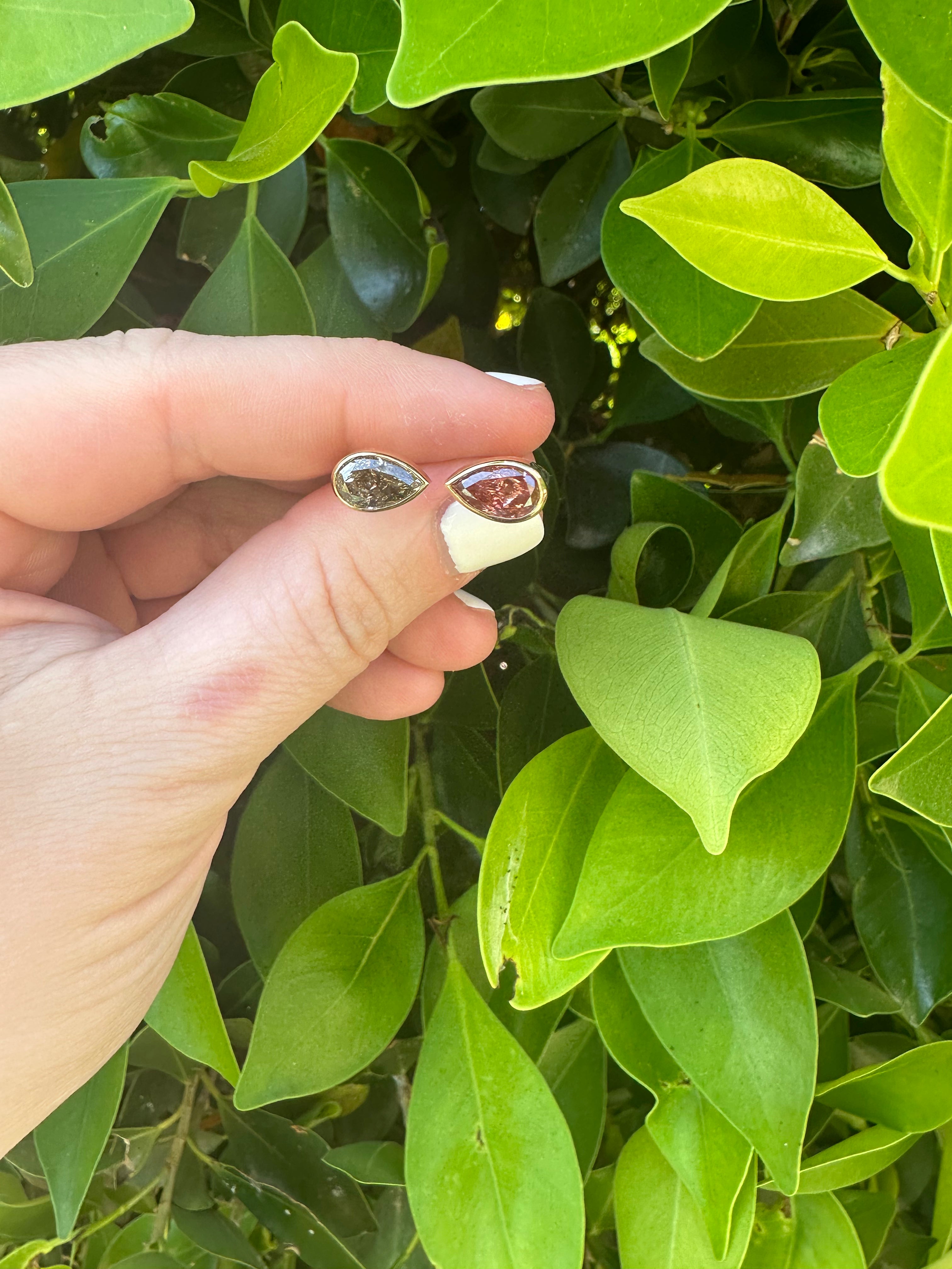 The Naked Ring™ in 14k Plated with Colored Lab Diamonds