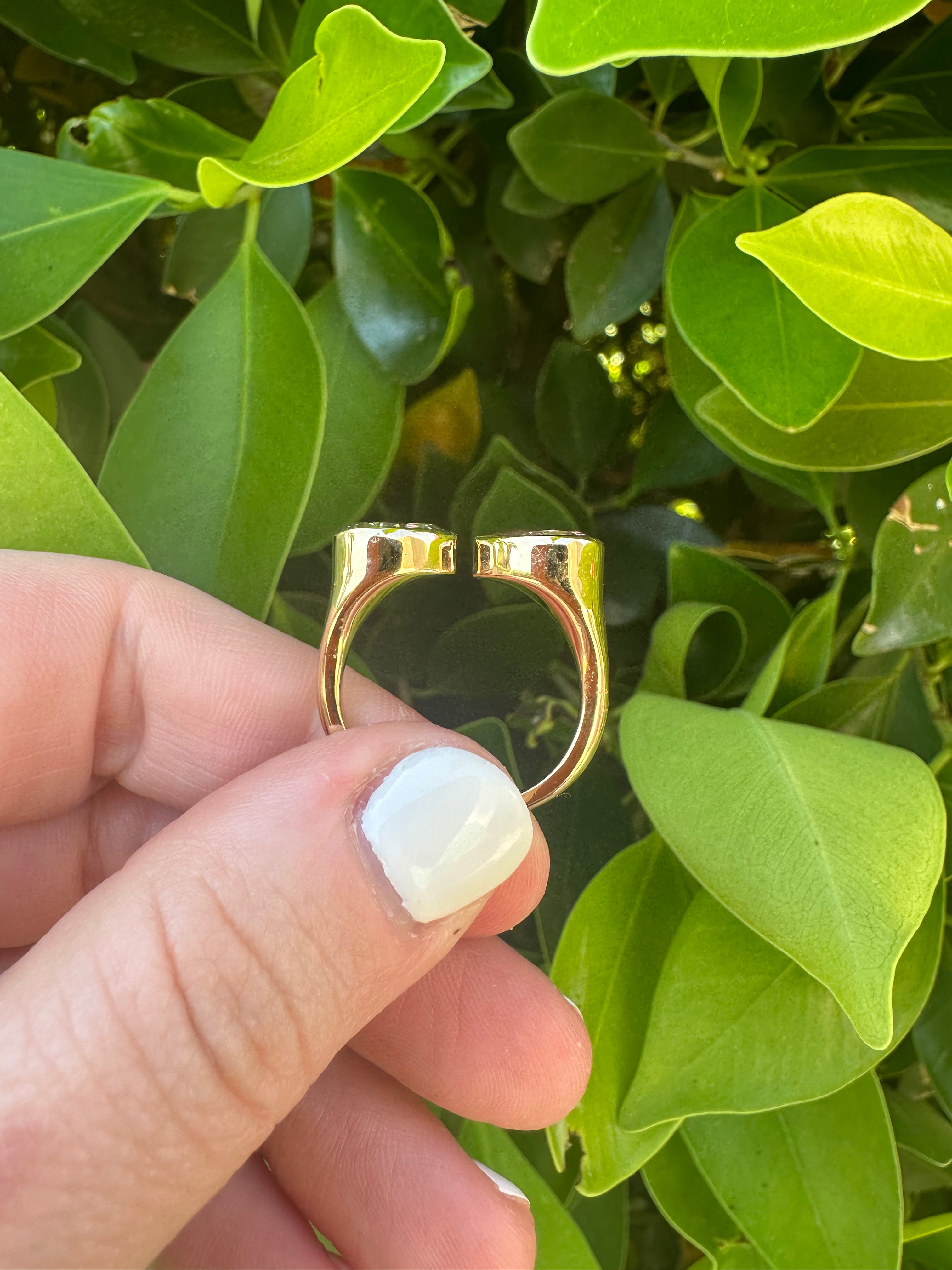 The Naked Ring™ in 14k Plated with Colored Lab Diamonds