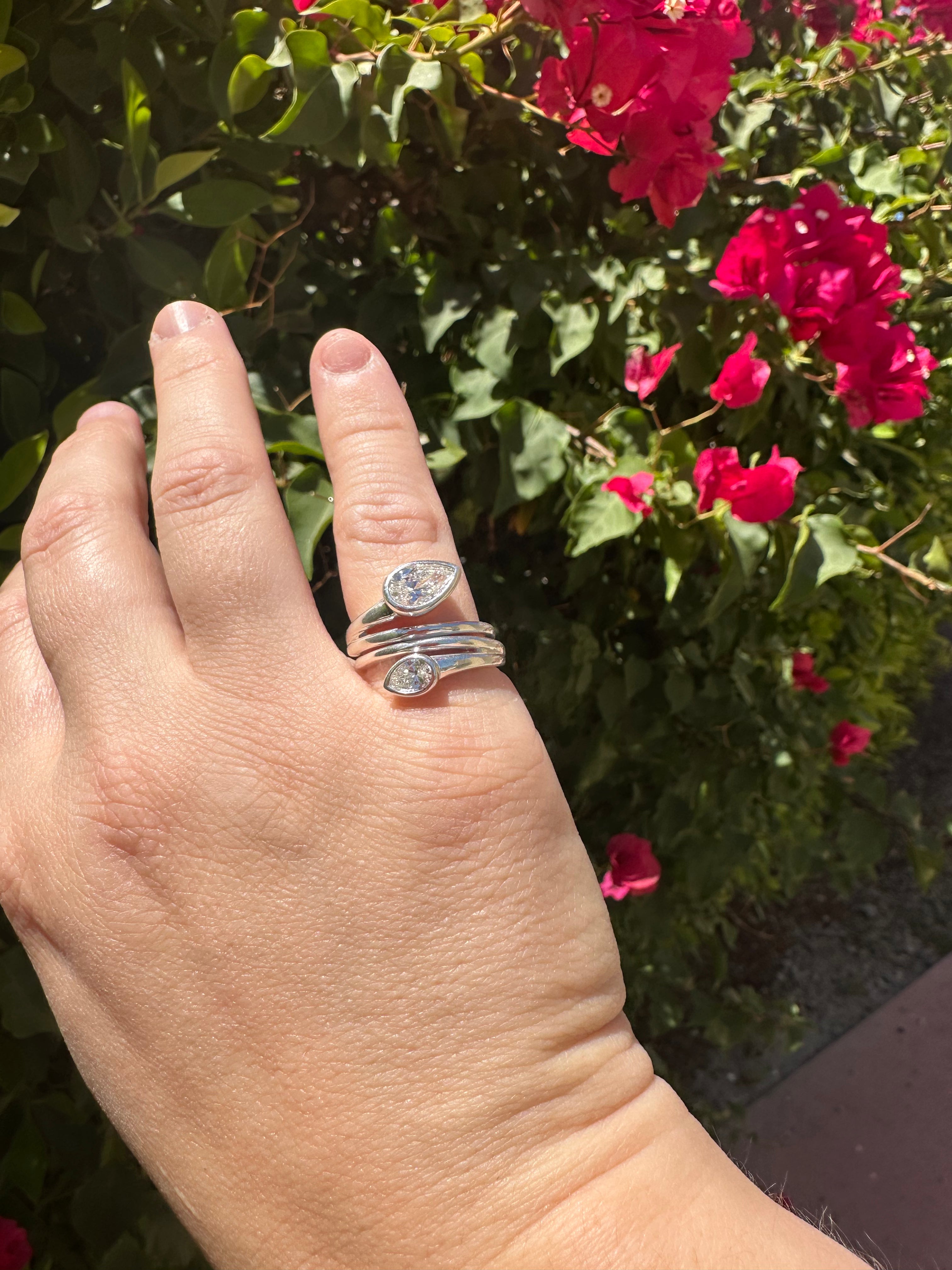 Serpent's Eye Ring with Lab Diamond