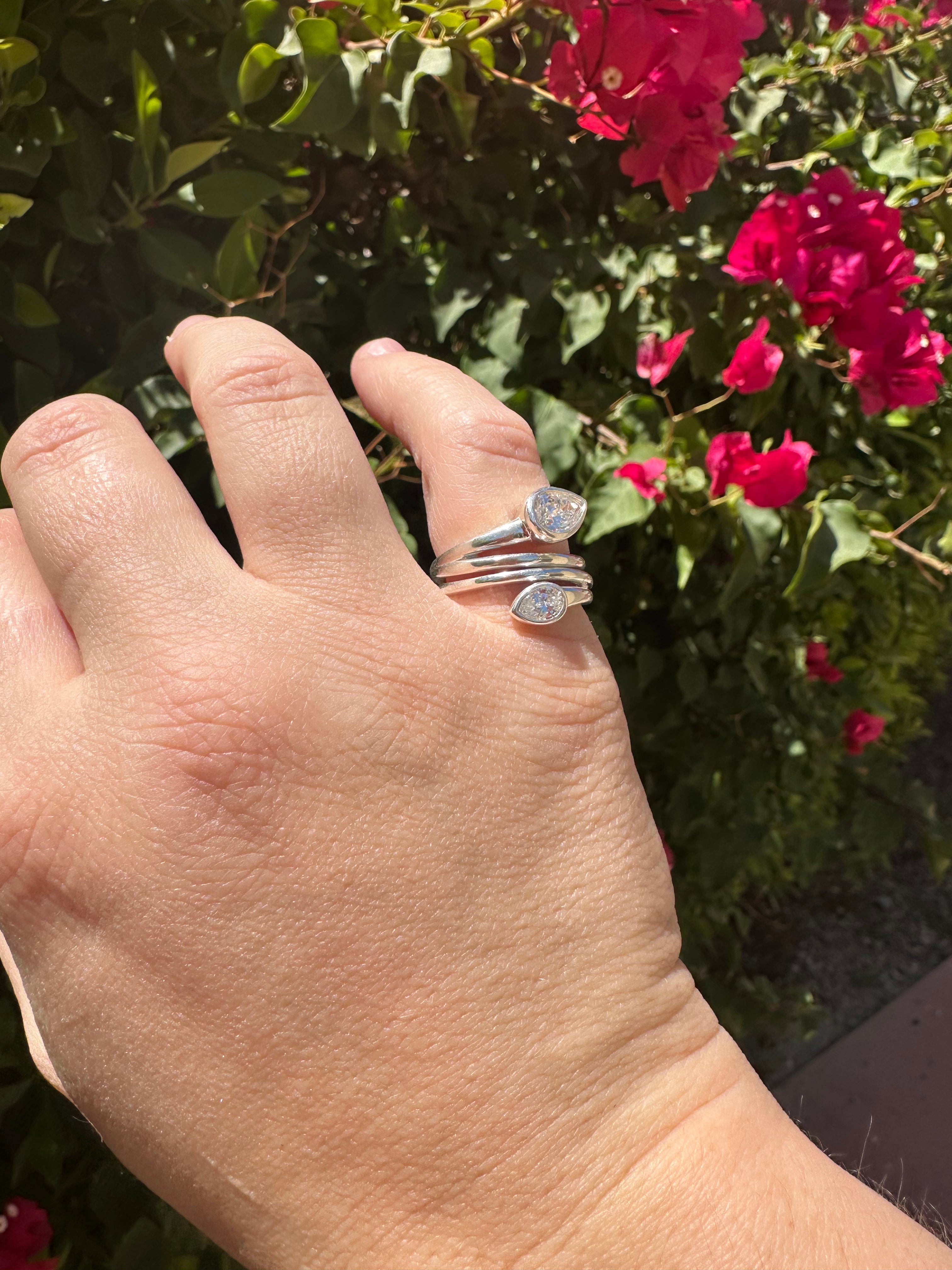 Serpent's Eye Ring with Lab Diamond