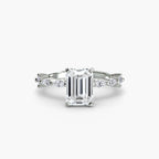 Solitaire with Eternity Pavé