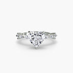 Solitaire with Eternity Pavé