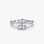 Solitaire with Eternity Pavé
