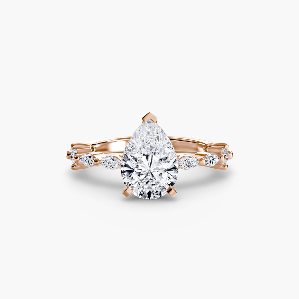 Solitaire with Eternity Pavé