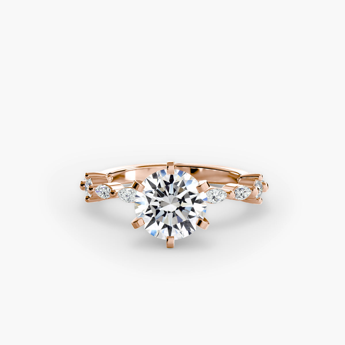Solitaire with Eternity Pavé