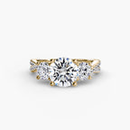 Three-Stone with Pavé Band 2