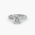 Solitaire with Pavé