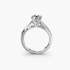The Split Shank Pavé Solitaire