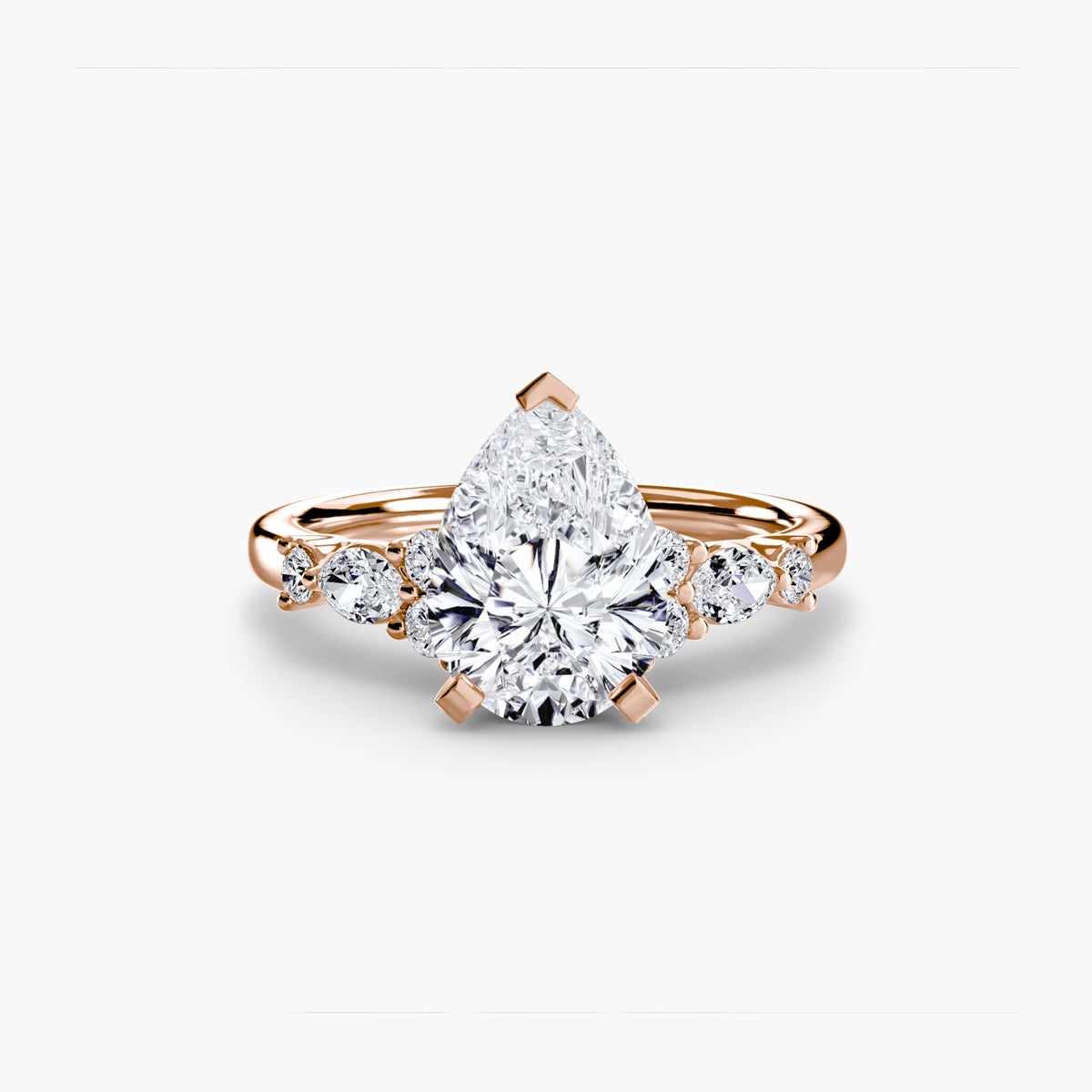 The Floral Accent Solitaire