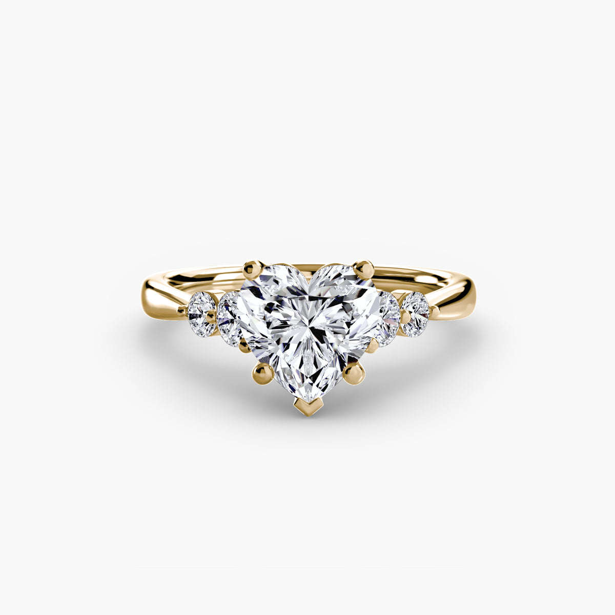 Solitaire with Shoulder Accents 2