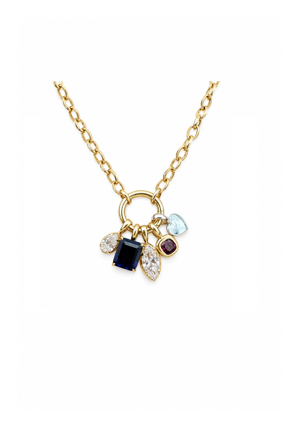 Blue Lab Sapphire Jumble Charm