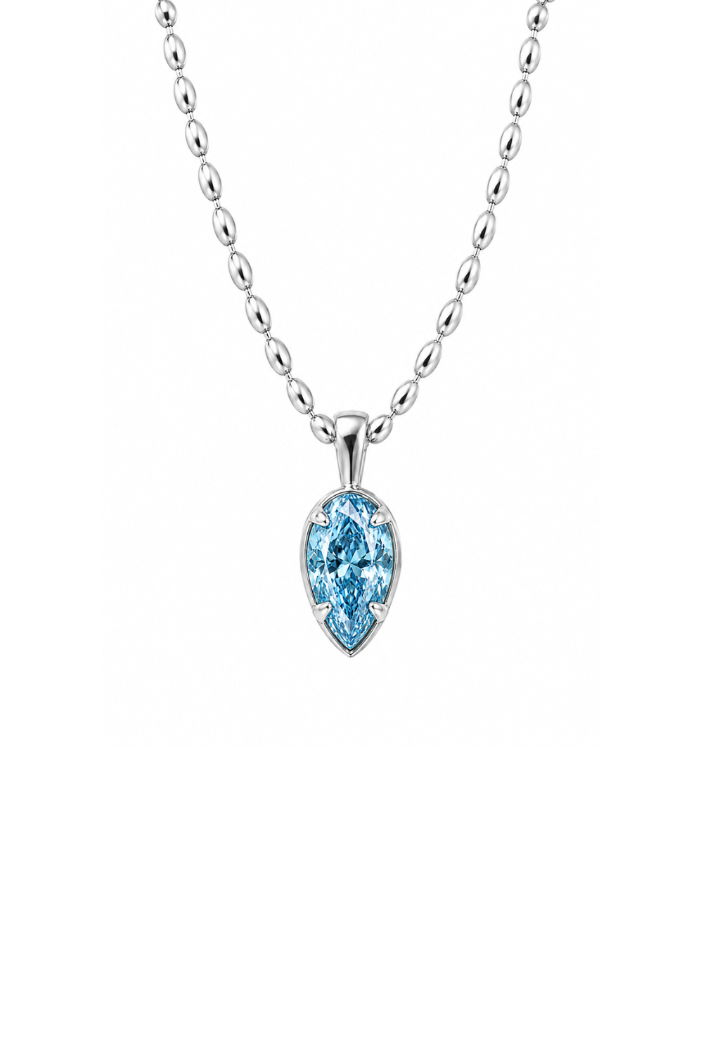 The Inverted Icon Pendant™ | 1 ct Blue Diamond