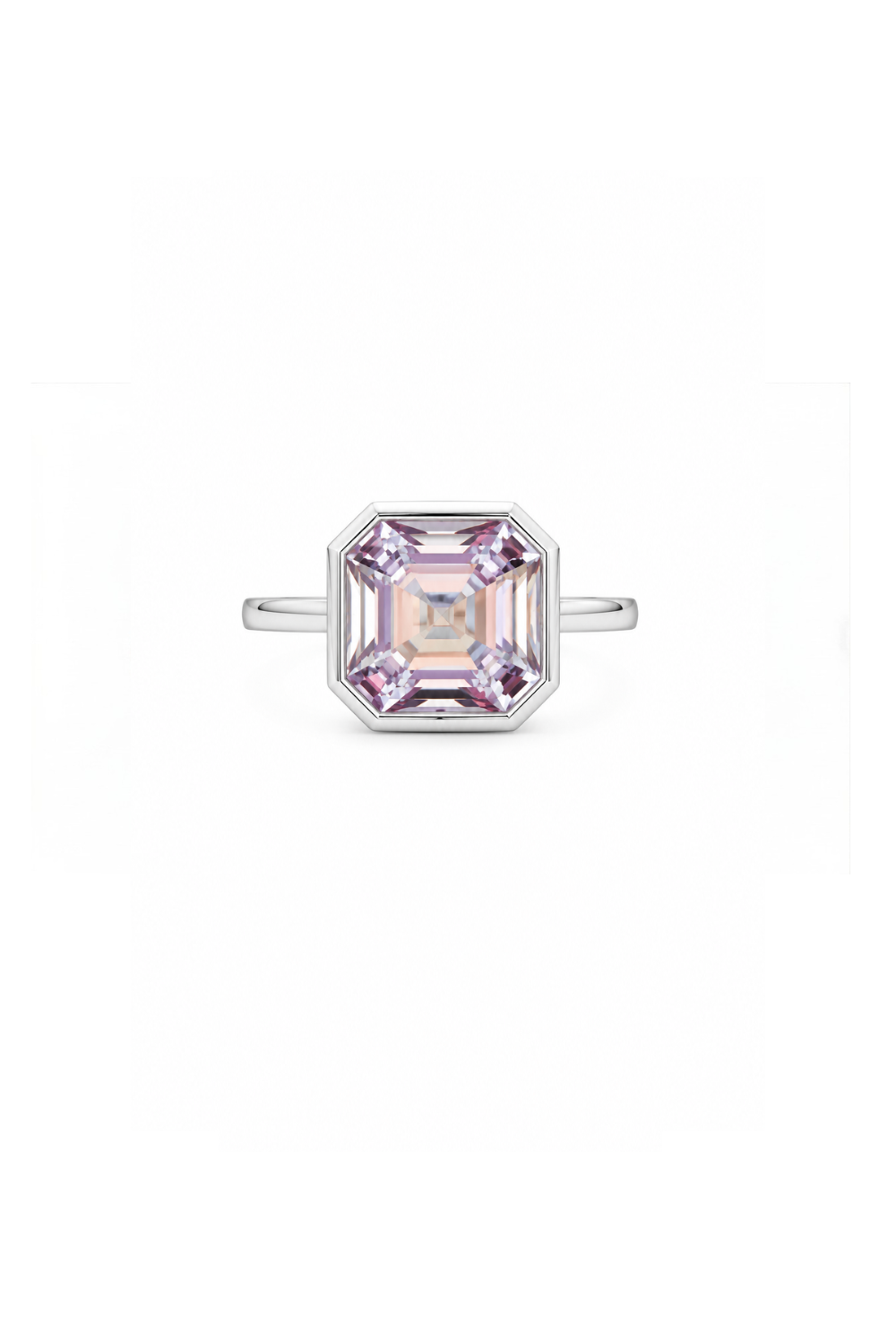 The Asscher Floating Ring | Custom