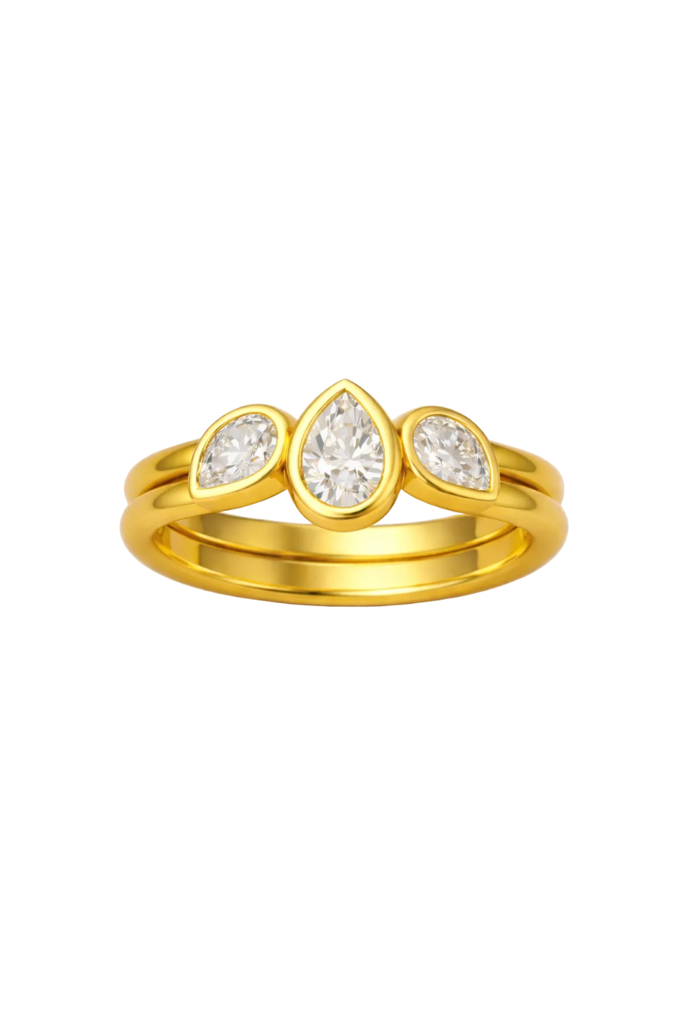 3 Stone Marquise with Double Band