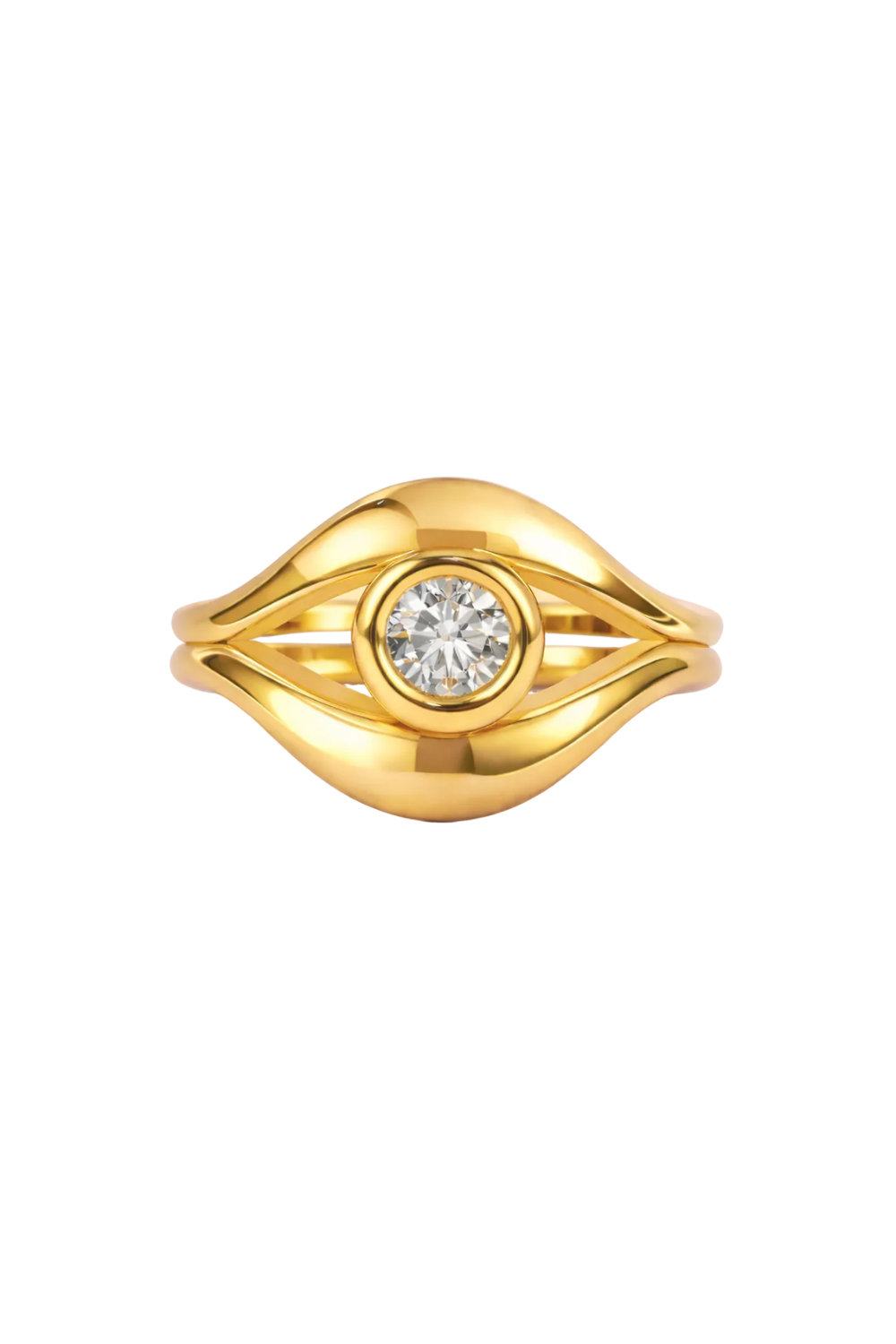 Eye of Crete Double Band Ring